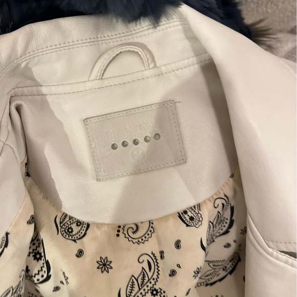 BlankNYC Cream Leather Jacket - Picture 3 of 4